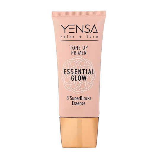 YENSA Tone Up Primer Essential Glow - Clean Superfood Formula with 8 Skin-Loving Ingredients - Minimizes Pores, Fine Lines & Wrinkles - Lightweight Satin-Sheen Finish