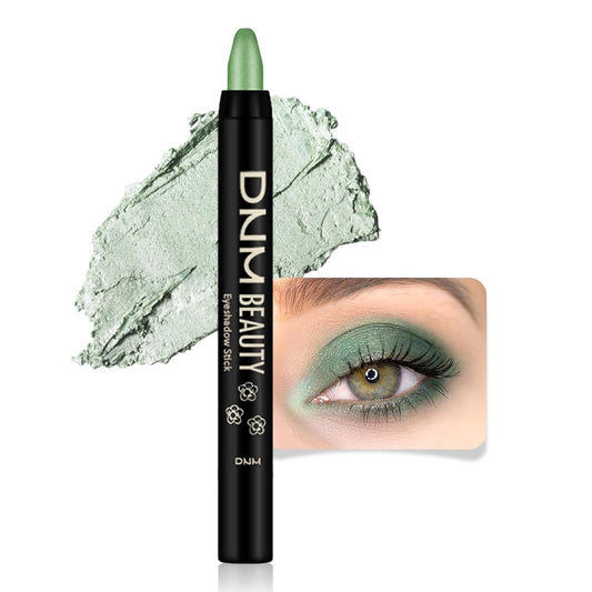 evpct Greenish Cyan Shimmer Cream Eye Shadow Brightener Sticks Set for Eyes, Cyan Shimmery Matte Pencil Eye shadow Applicator Stick Pen Palette Makeup Waterproof sombras en crema para ojos 12#
