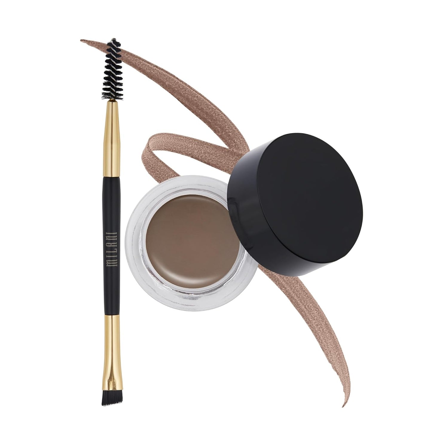 Milani Stay Put Brow Color - Brunette (0.09 Ounce) Vegan, Cruelty-Free Eyebrow Color that Fills and Shapes Brows