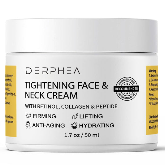 Neck Tightening Cream, Neck Firming Cream For Tightening and Firming, Fine lines, Loose & Sagging On Face, Decollete & Other Skin Areas - 1.7 OZ