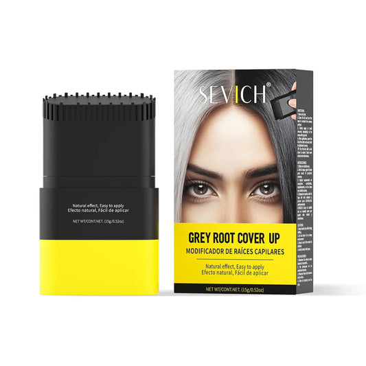 SEVICH Touch Up Comb 2 in 1 Korean, Instant Hair Root Touch-Up Stick | Dual-Sided Design For Natural Gray Coverage, Long-Lasting Moisturizing Formula With Plant Extracts,15g Black