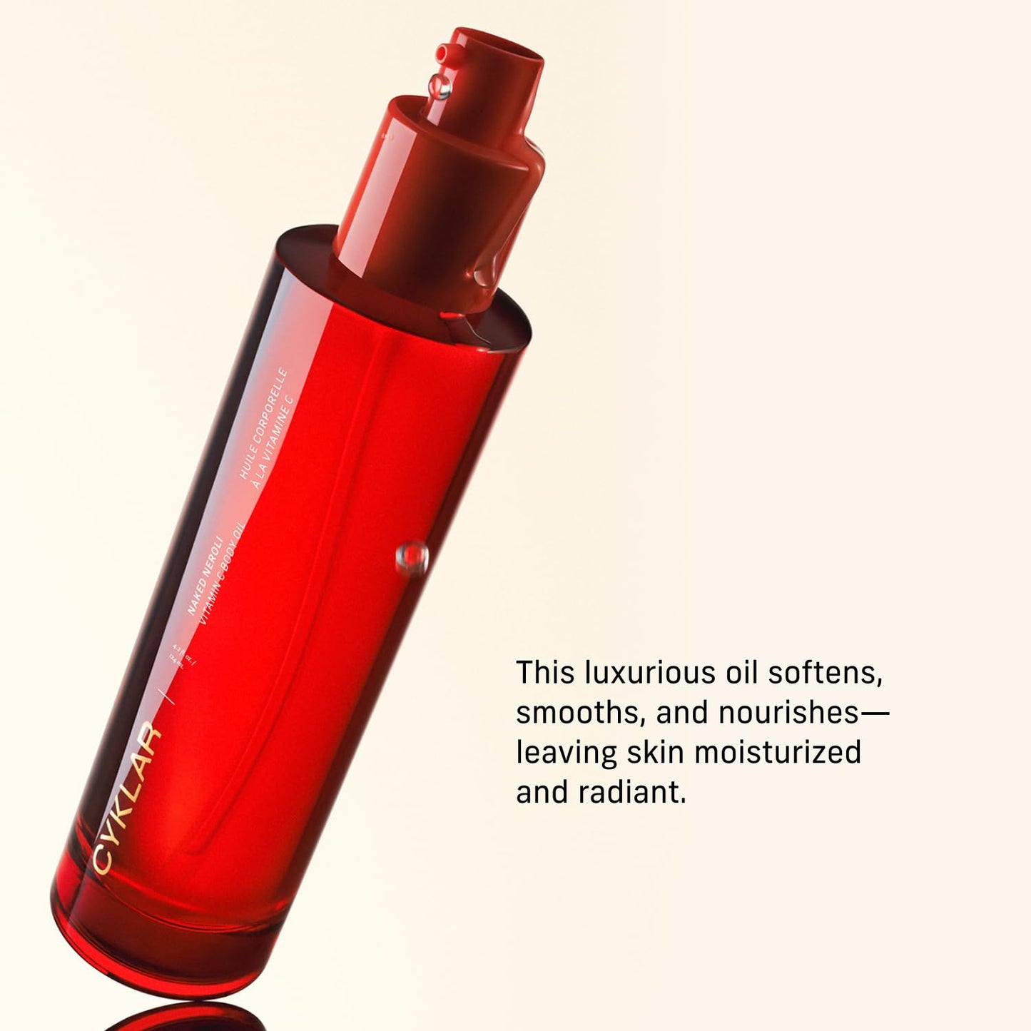 Vitamin C Body Oil for Women and Men. Moisturizing Naked Neroli Scented Body Serum for Glowing Skin. Nourishing, Hydrating After-Shower and Bath Skin Care Moisturizer, 4.2 Fl Oz