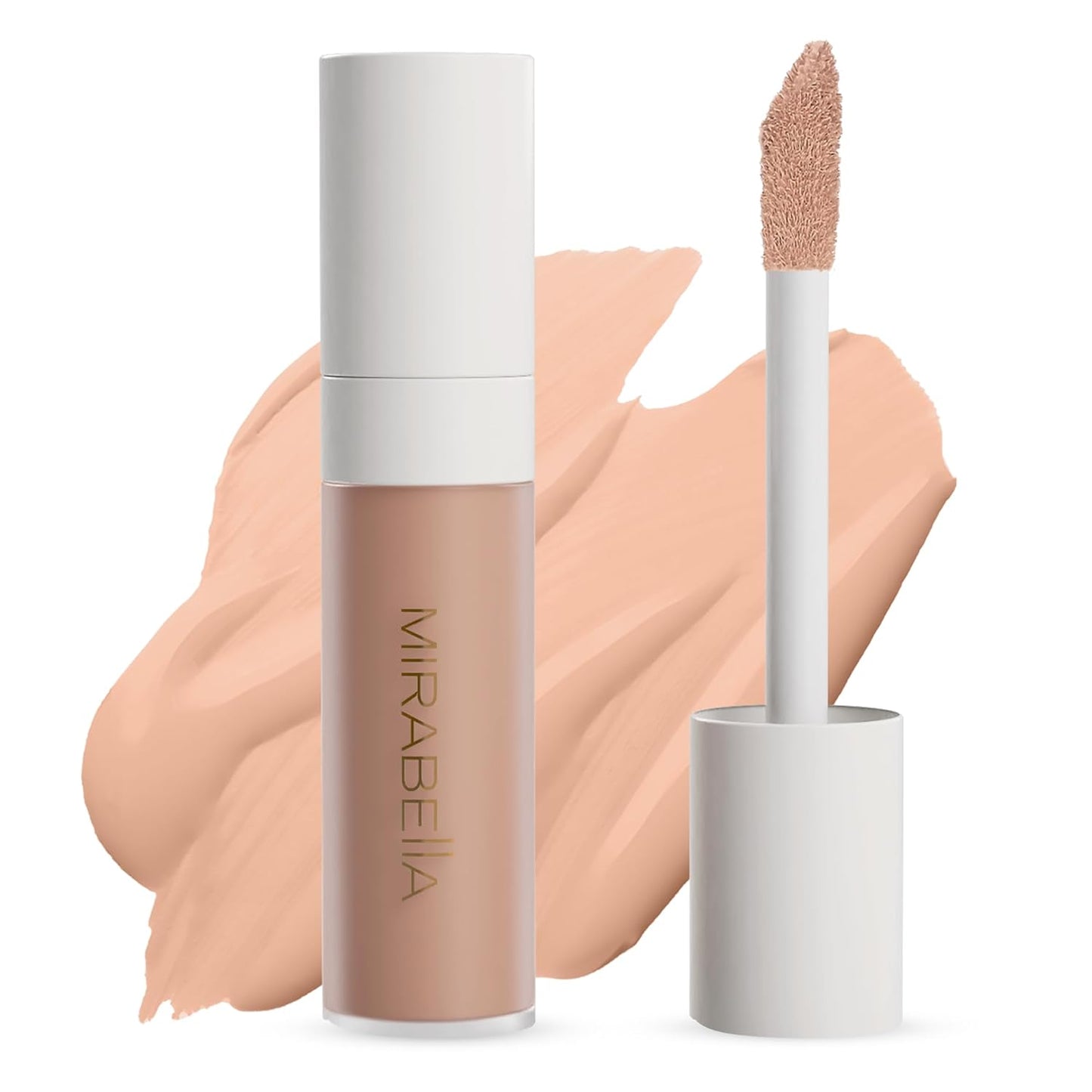 Mirabella Invincible For All Perfecting Under Eye Concealer Full Coverage - Hydrating Makeup Concealer for Dark Circles, Fine Lines & Wrinkles w/Hyaluronic Acid - Light L100