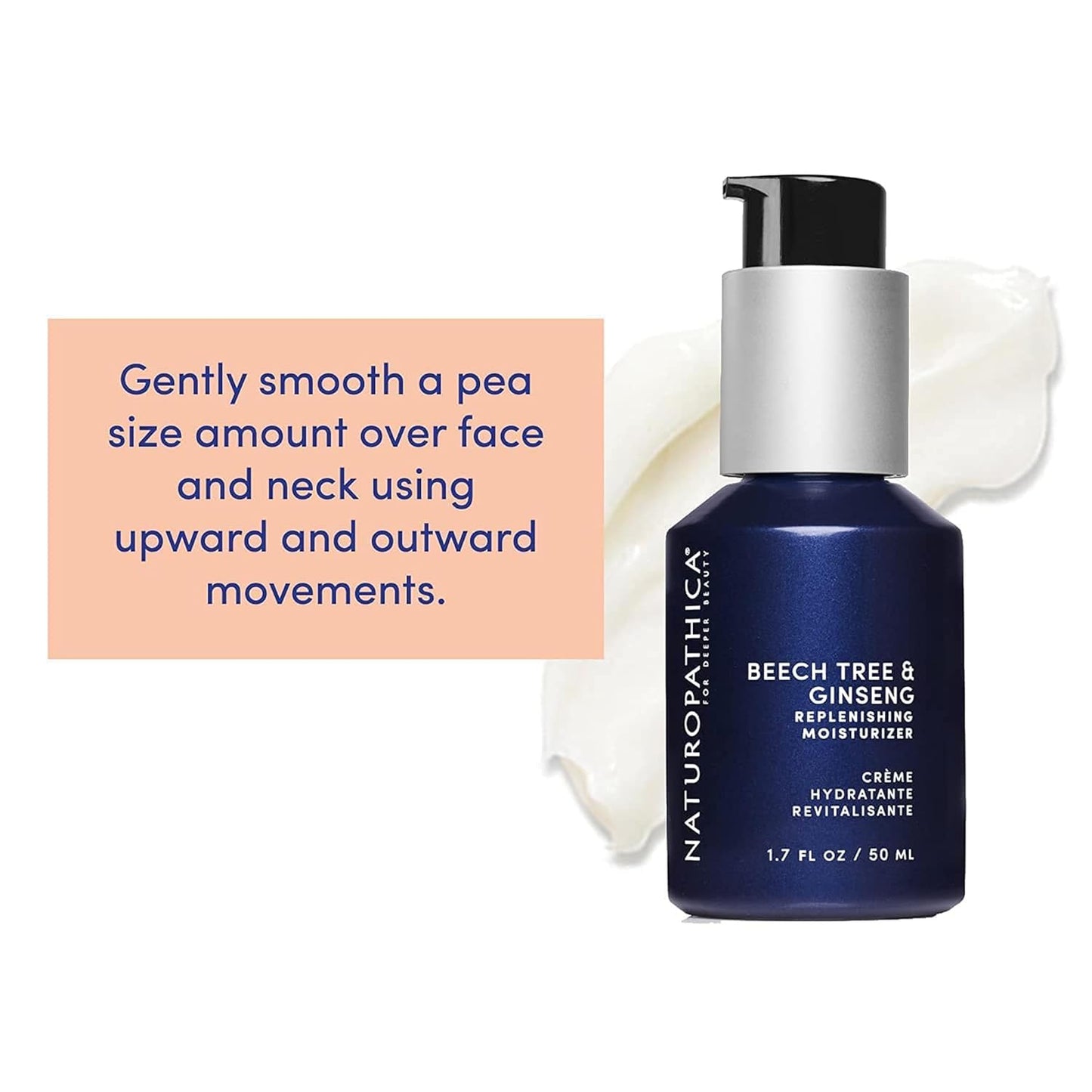 Naturopathica Beech Tree & Ginseng Replenishing Moisturizer, Hydrating and Firming Face Moisturizer, Antioxidant Rich Daily Face Lotion for Men and Women, 1.69 fl oz