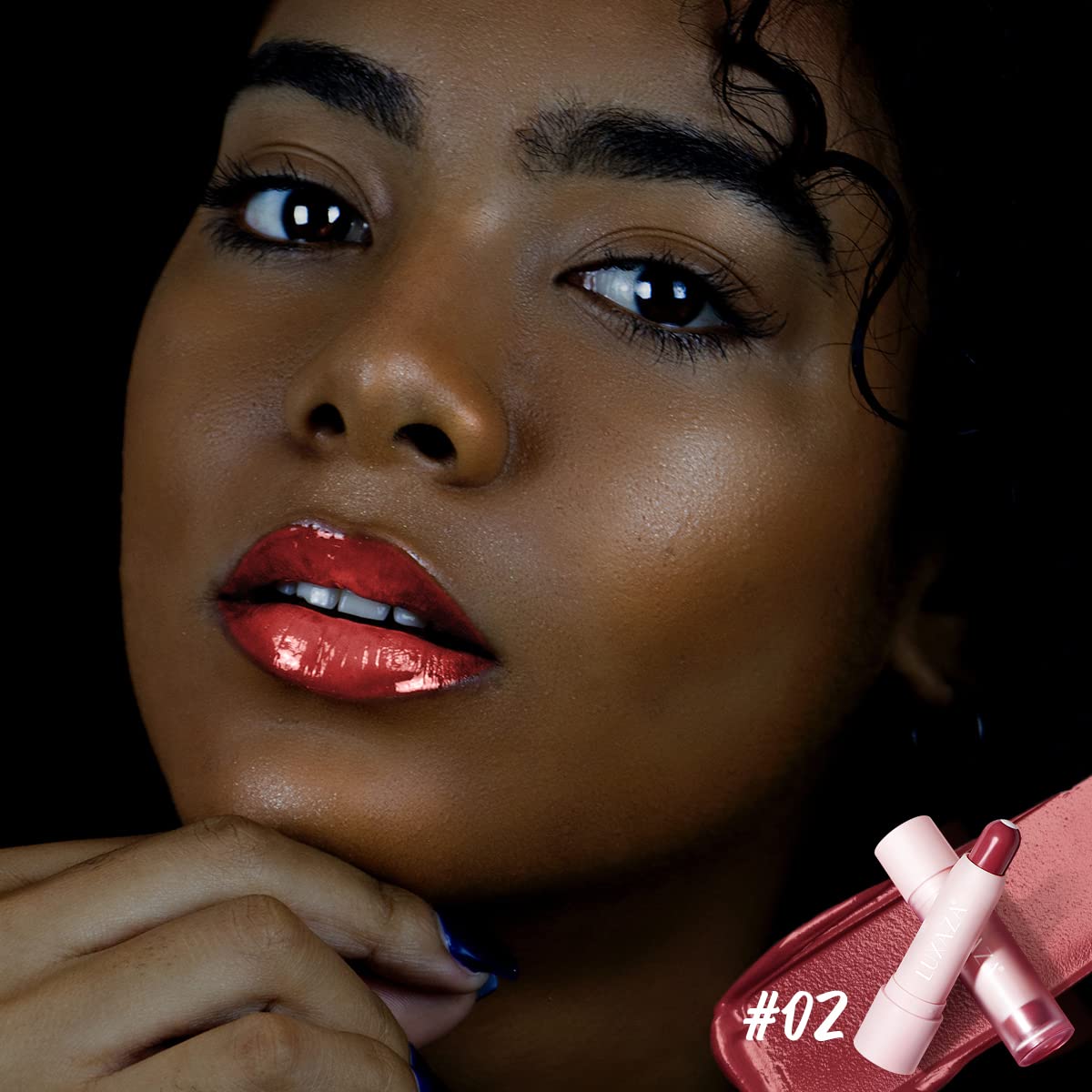 2PCS Tinted Lip Balm Chapstick with Color, Natural Semi - Gloss Finish, Hydrating/Coloring 2 in 1 Moisturizer Lip Stick for Girls & Women #02＋#04