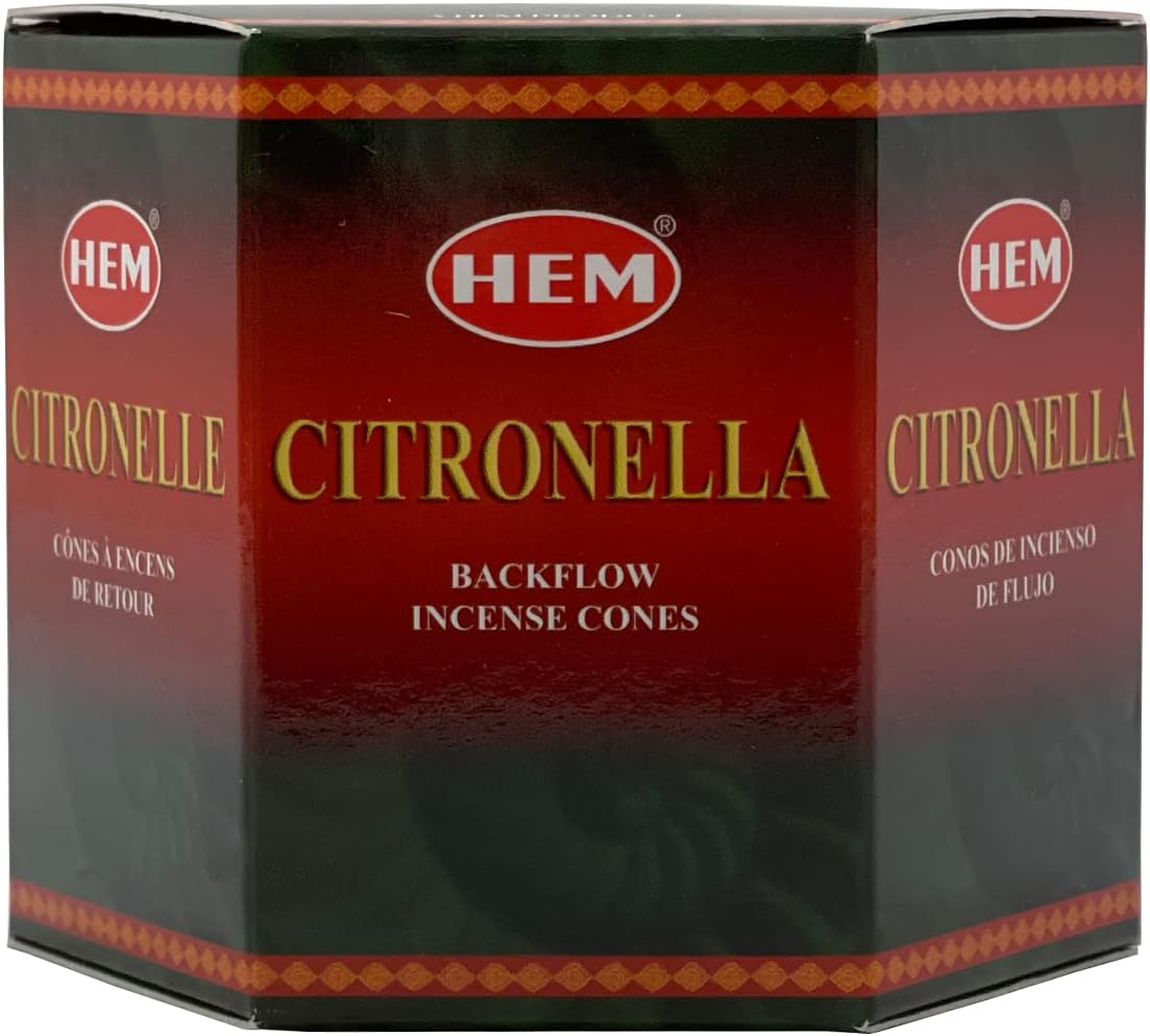 Citronella Backflow Incense Cones for Waterfall Aromatic Smoke Fountain Haze Falls