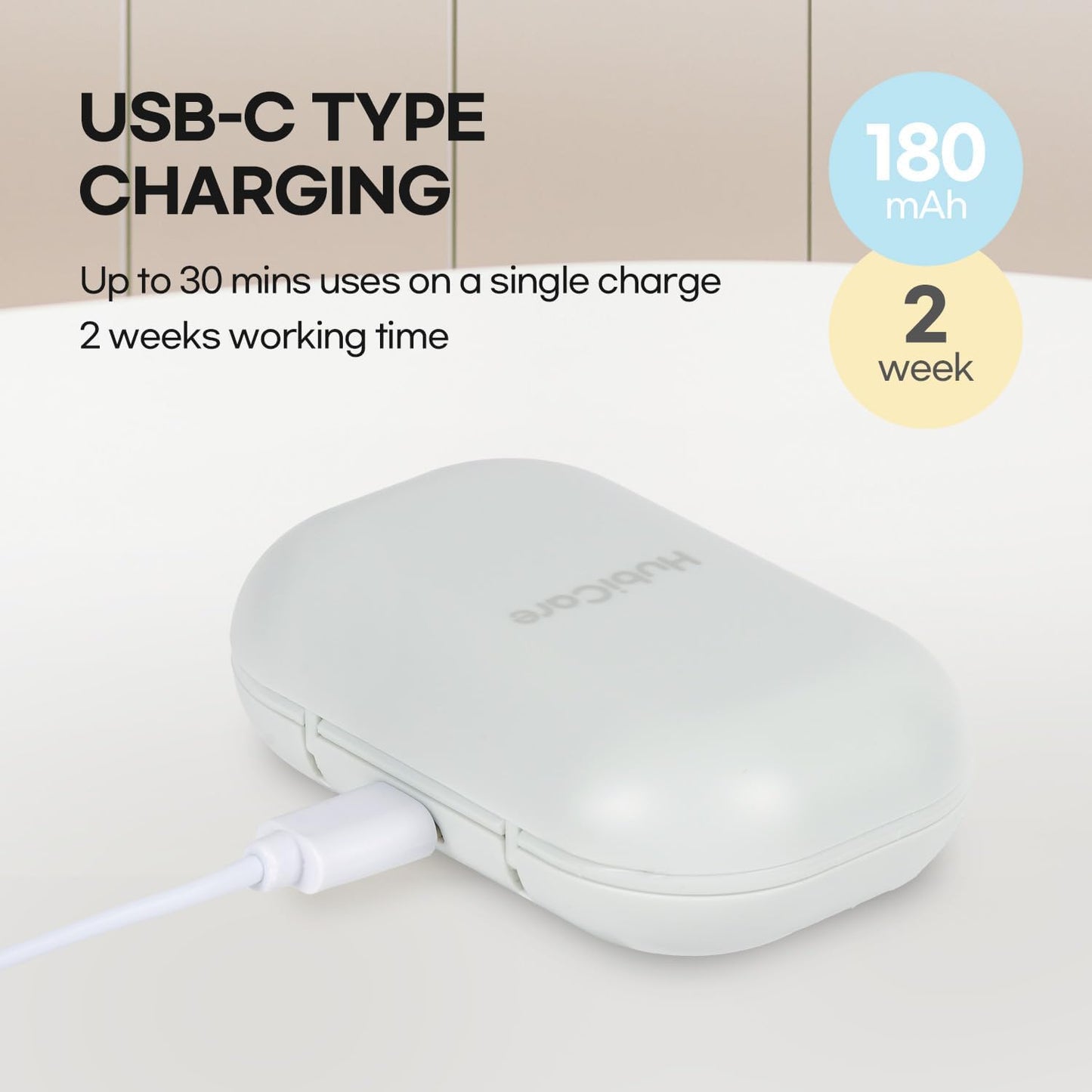 HubiCare Toothbrush Case, Spring pastel Color Portable Mini Toothbrush Covers with Holder, Rechargeable Travel Home Toothbrush And Holder, Cleaner Case for All Electric & Manual Toothbrushes (Blue)