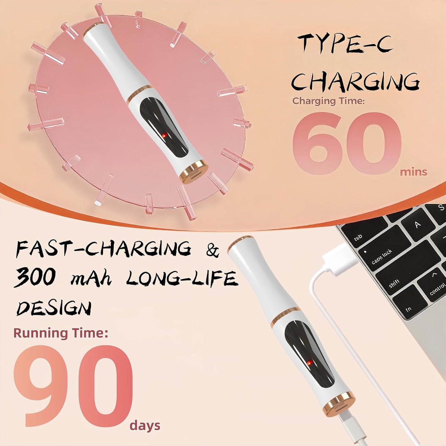 2025 Upgraded Heated Eyelash Curler – Fast 5s Heat-Up, USB Rechargeable Electric Eyelash Curler, 3 Temperature Modes, LED Display, Anti-Burn, 24H Long-Lasting Curl, Perfect Gift for Women (White)