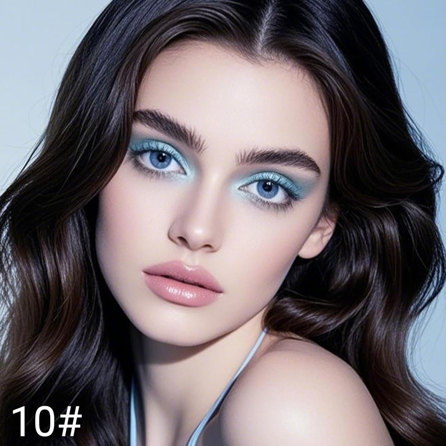 Erinde Waterproof Eyeshadow Stick, Cream Eye Shadow Stick, Long-Lasting, Crease-Proof, Cream to Powder Buildable & Blendable Eye Shadow Pencils Crayon, Vegan & Cruelty-Free, 10 Cornflower