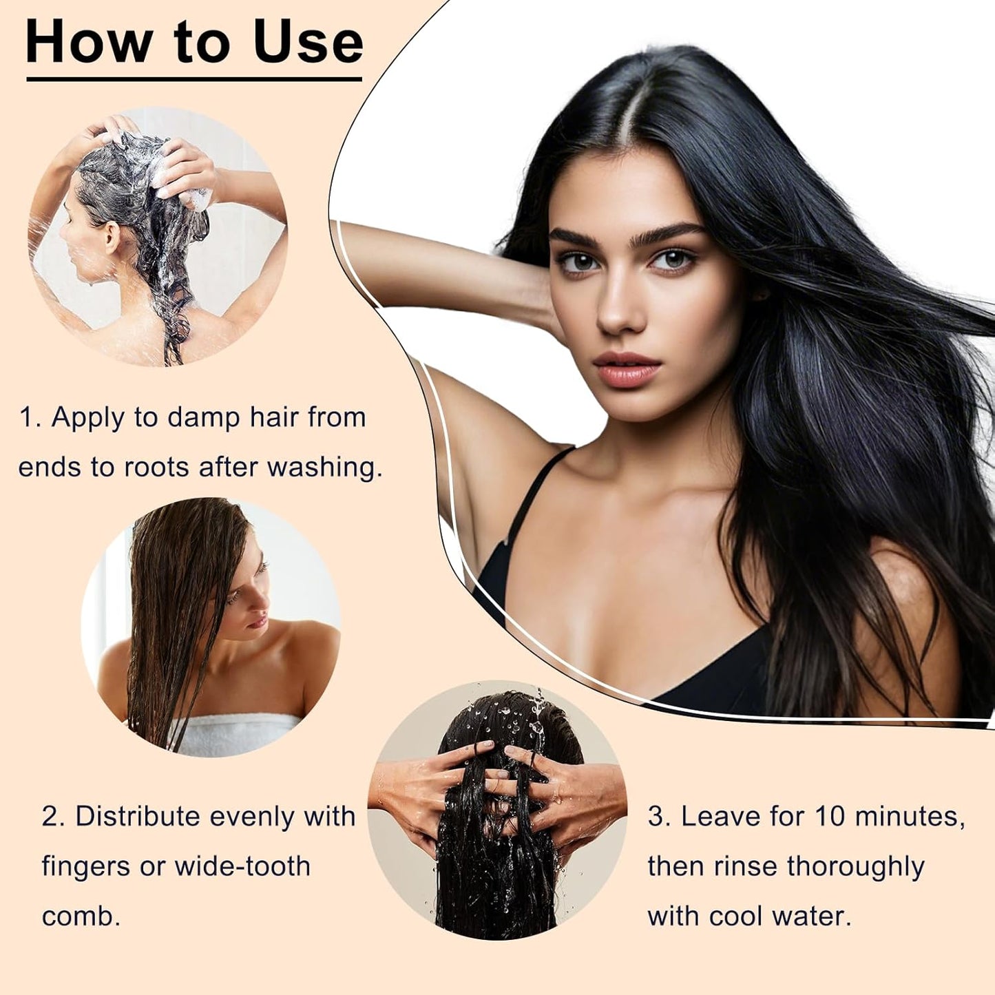 250ml Professional Deep Conditioning Collagen Protein Hair Mask with Keratin and Argan Oil for Damaged Hair, All Hair Types (8.8 fl.oz)