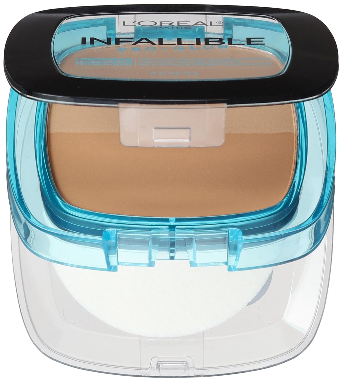 L'Oréal Paris Infallible Pro Glow Pressed Powder, Sand Beige, 0.31 oz.