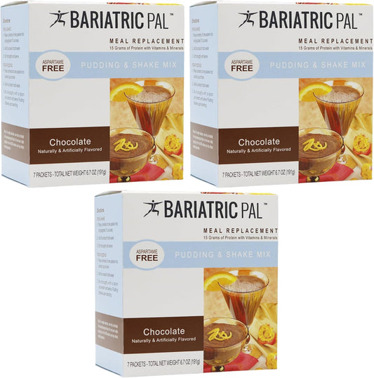 BariatricPal 15g Protein Shake or Pudding (Aspartame Free) - Chocolate Cream (3-Pack)