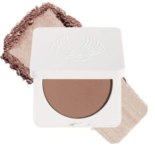 True + Luscious Sheer Halo Complexion Powder – Natural Matte Finish Foundation, Sheer to Medium Coverage – Clean, Vegan and Cruelty Free Powder Foundation – 0.32 oz