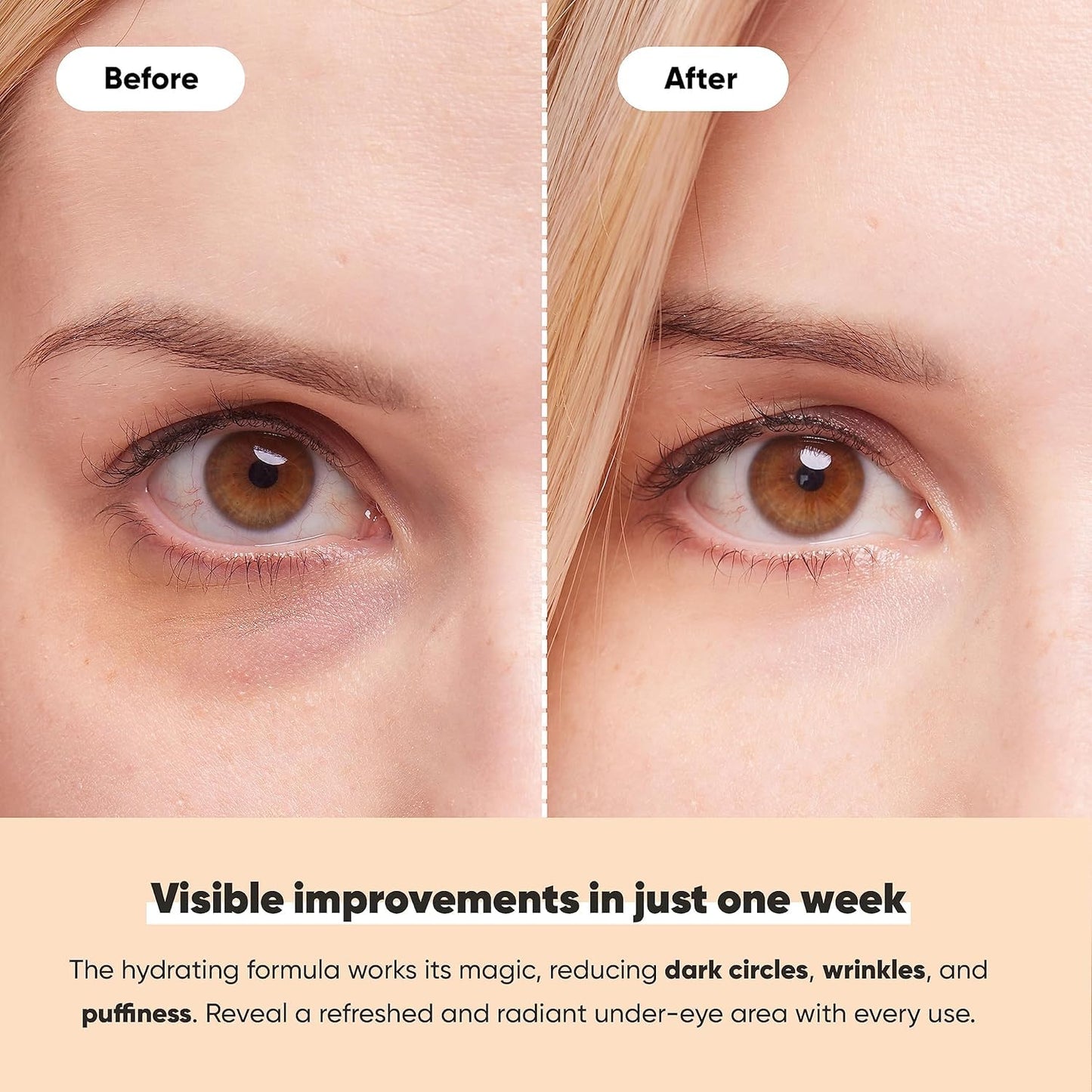 LE GUSHE Under Eye Mask & Under Eye Patches (20 Pairs) - Gold Eye Mask with Collagen & Amino Acid, Cooling Eye Care for Wrinkles, Puffy Eyes & Dark Circles, Brightening Skincare