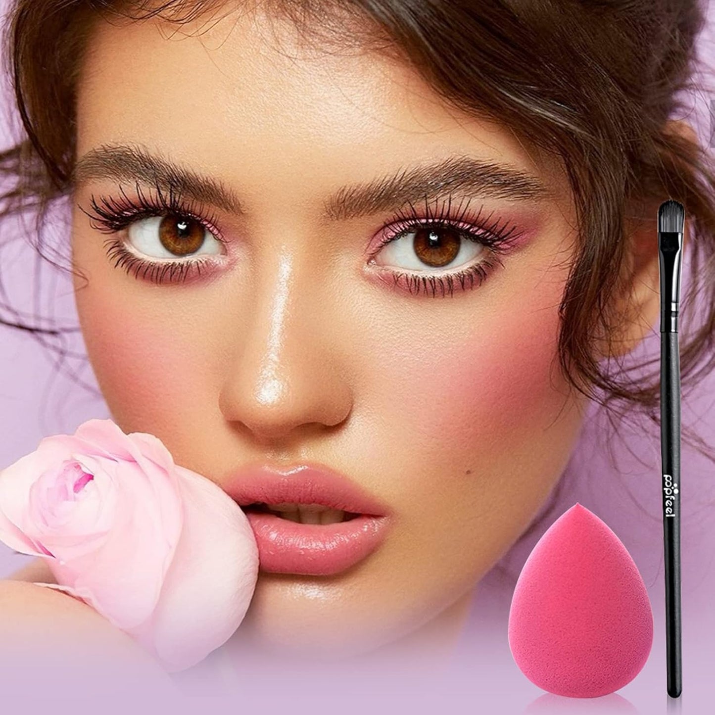 All-in-one Holiday Makeup Gift Set | Full Makeup Kit for Women Multipurpose Essential Bundle Include Eyeshadow Palette Lipstick Blush Concealer Face Powder Eyeliner Mascara Lipgloss Brush