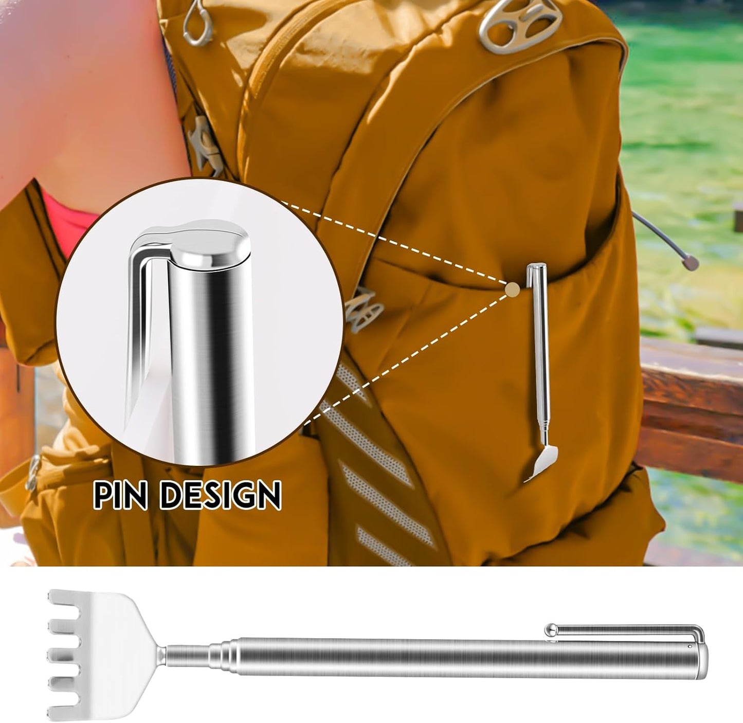 NICEMOVIC White Elephant Gifts for Adults, Head Massager Scalp Scratcher Stocking Stuffers Funny Gifts for Men Women 20 Fingers Head Scalp Massager Back Scratcher Small Gift for Thanksgiving Birthday