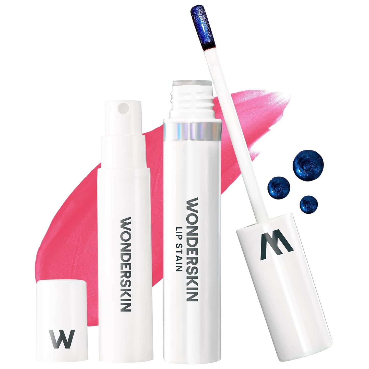 Wonderskin Wonder Blading All Day Lip Stain Peel Off Masque and Reveal Kit - Long Lasting, Waterproof Pink Lip Tint, Transfer Proof Natural Makeup Stain Kit (Sweetheart)