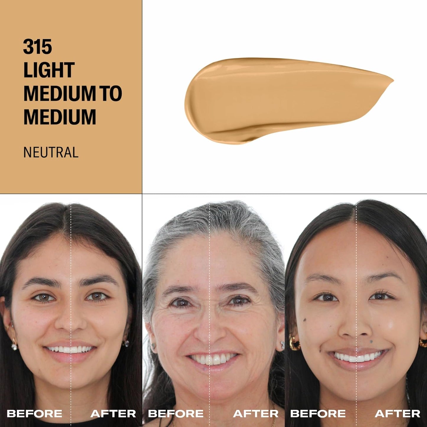 Youthforia Date Night Skin Tint Serum Foundation, Light-Medium Coverage, Hydrating Formula, Vegan & Cruelty-Free, 315 Light Medium to Medium - Neutral