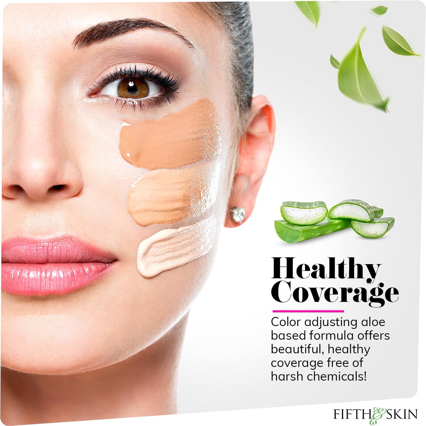 Fifth & Skin: Better’n Ur Skin Liquid Foundation (DEEP TAN) - Natural, Organic, Vegan, Cruelty-Free - Gluten-Free Beauty with Buildable Coverage and Palm-Free Luxury - 1 oz