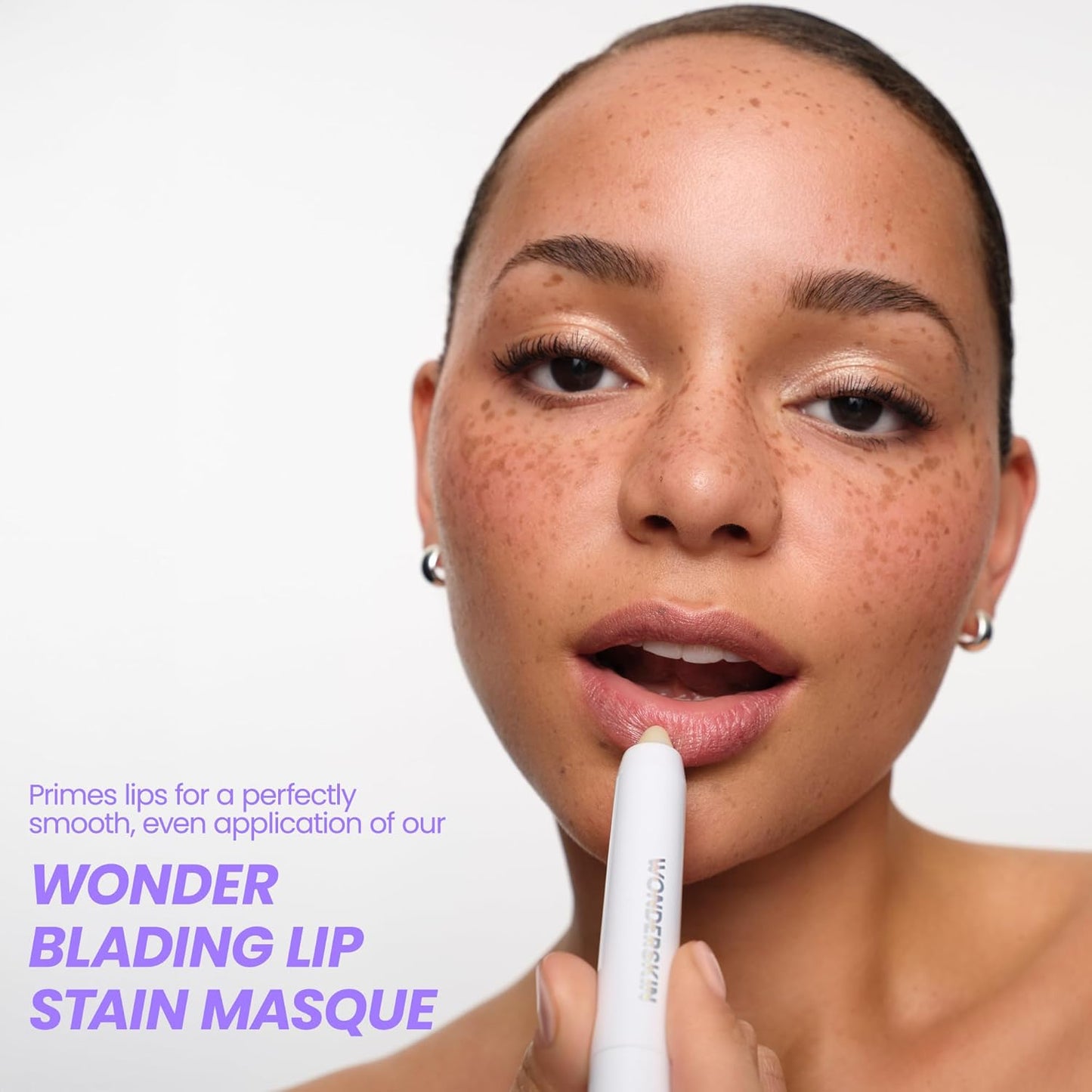 Wonderskin 3-in-1 Lip Scrub Exfoliator & Moisturizer, Lip Exfoliator Scrub, Hydrating Balm for Soft, Nourished, Flake-Free Lips with One-Step Prep, 0.10oz