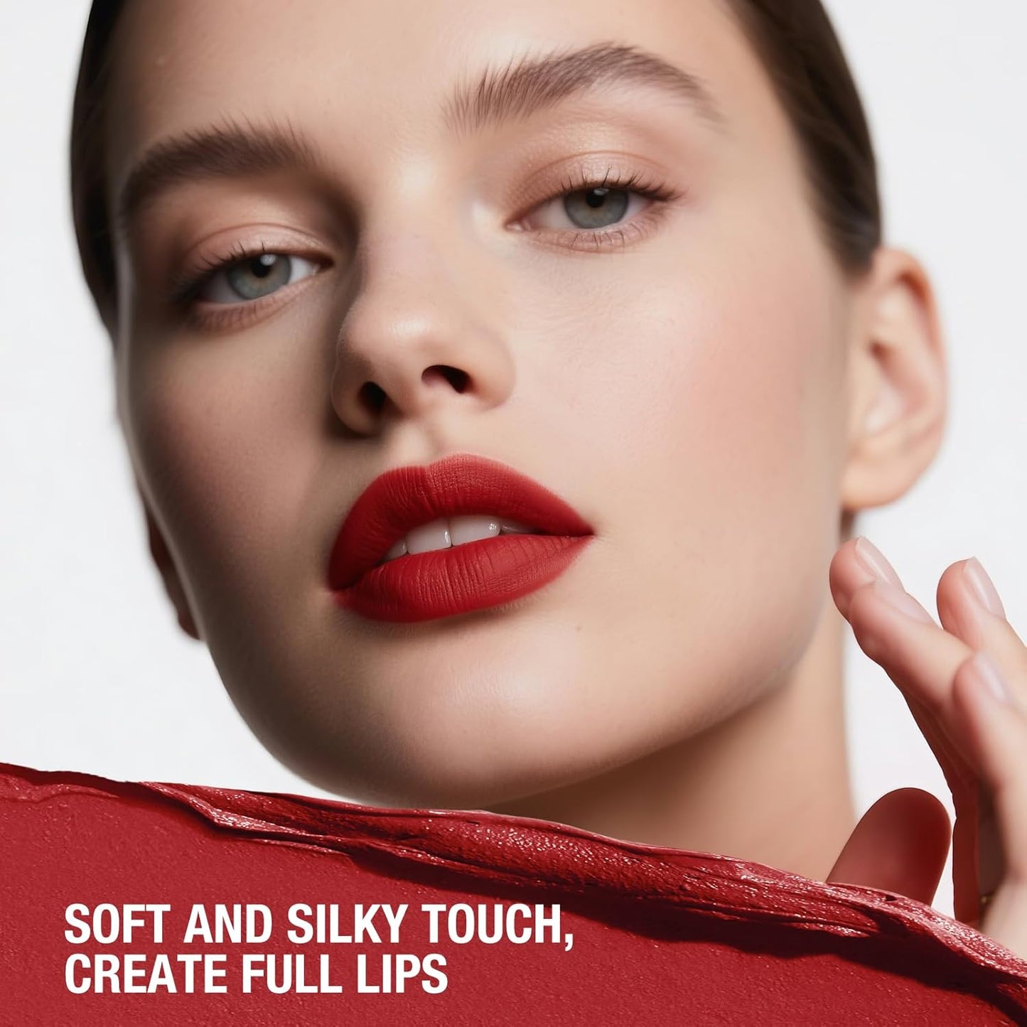 Jolilab 4Pcs Lip Set: 2 Colors Lip Liner+2 Colors Lipstick, Matte/Creamy,Smooth Creamy Texture,Long-Lasting,Bold/Nude Shades for Daily/Party, Vegan, Gift for Makeup Lovers.(#07+08)