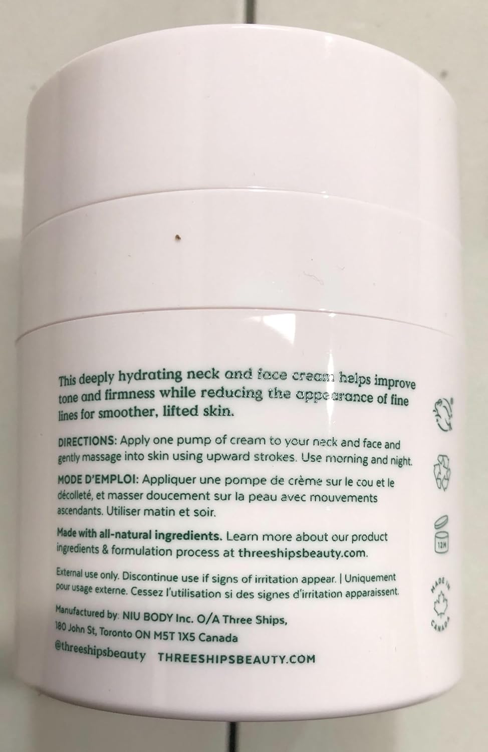 Three Ships Firm Believer Smoothing Neck Cream with Goji Stem Cell- Firms + Lifts to Reduce Appearance of Fine Lines, Face Moisturizer (40g)