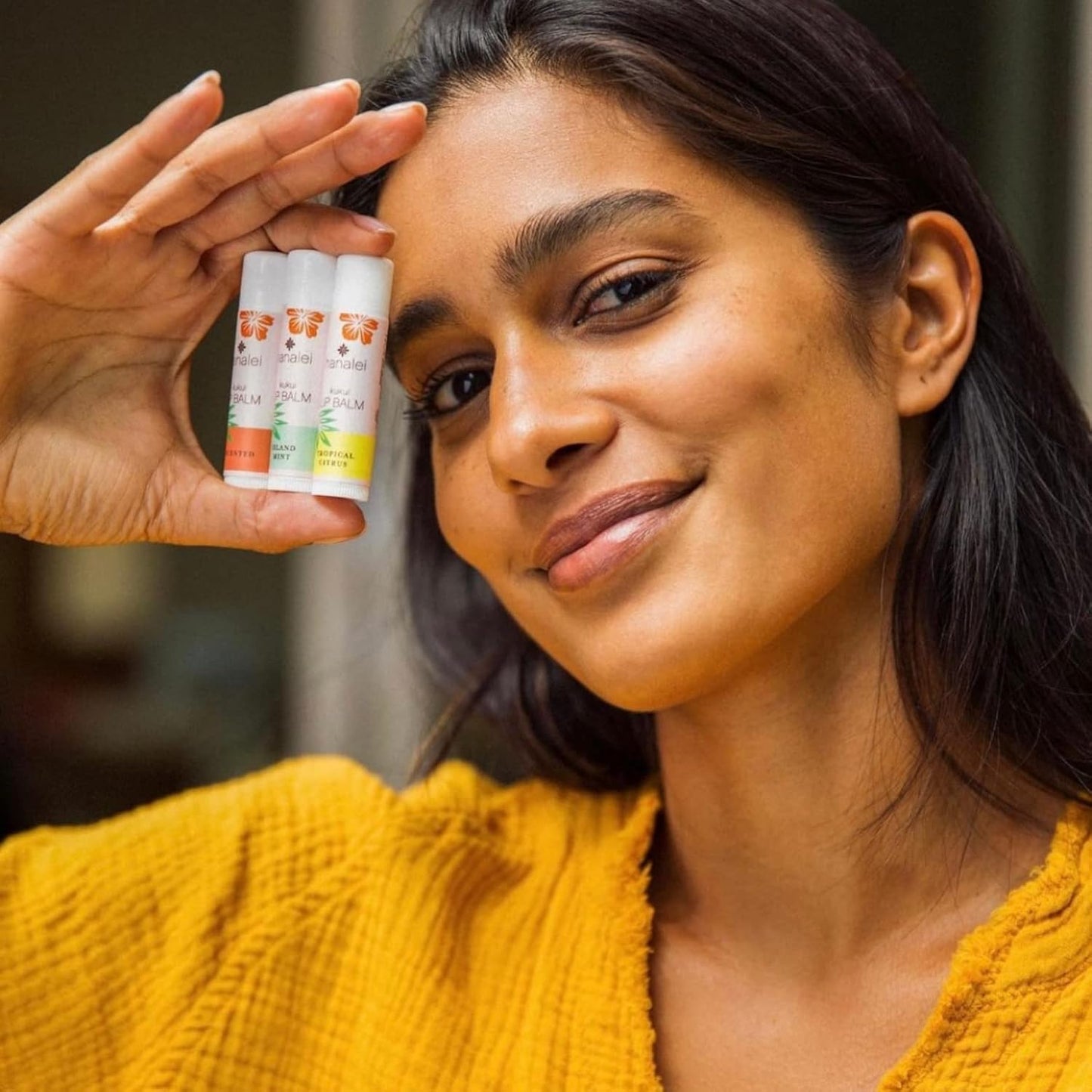 Hanalei Lilikoi Lip Balm & Moisturizer – Natural Kukui Oil & Beeswax for Hydrated, Soothed, Soft Lips – Heals Dry, Chapped, Cracked Skin – Long-Lasting Travel-Friendly Lip Care – Lilikoi Flavor