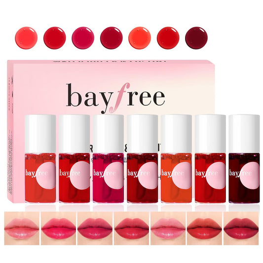 Lip Tint Stain Set, Lip Stain Long Lasting Waterproof, Lightweight, Non-sticky, Transfer-Proof, Matte Finish (fruit land)