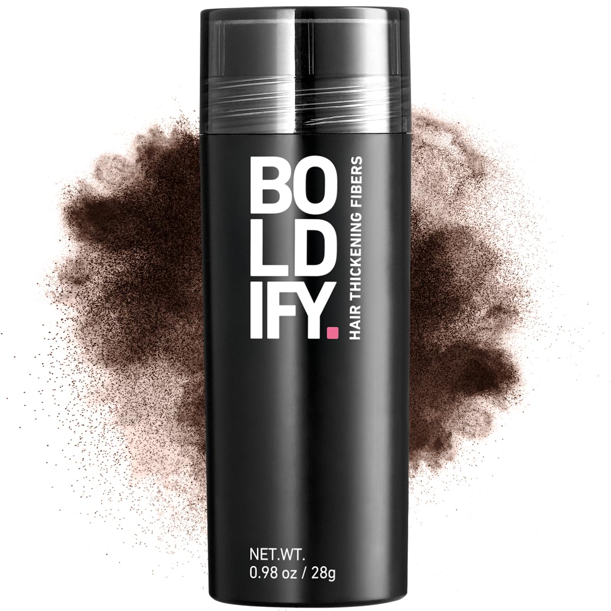 BOLDIFY Hair Fibers (28g) - Fill In Thinning and Fine Hair for an Instantly Fuller, Thicker Look - 14 Shades for Women & Men - Dark Brown