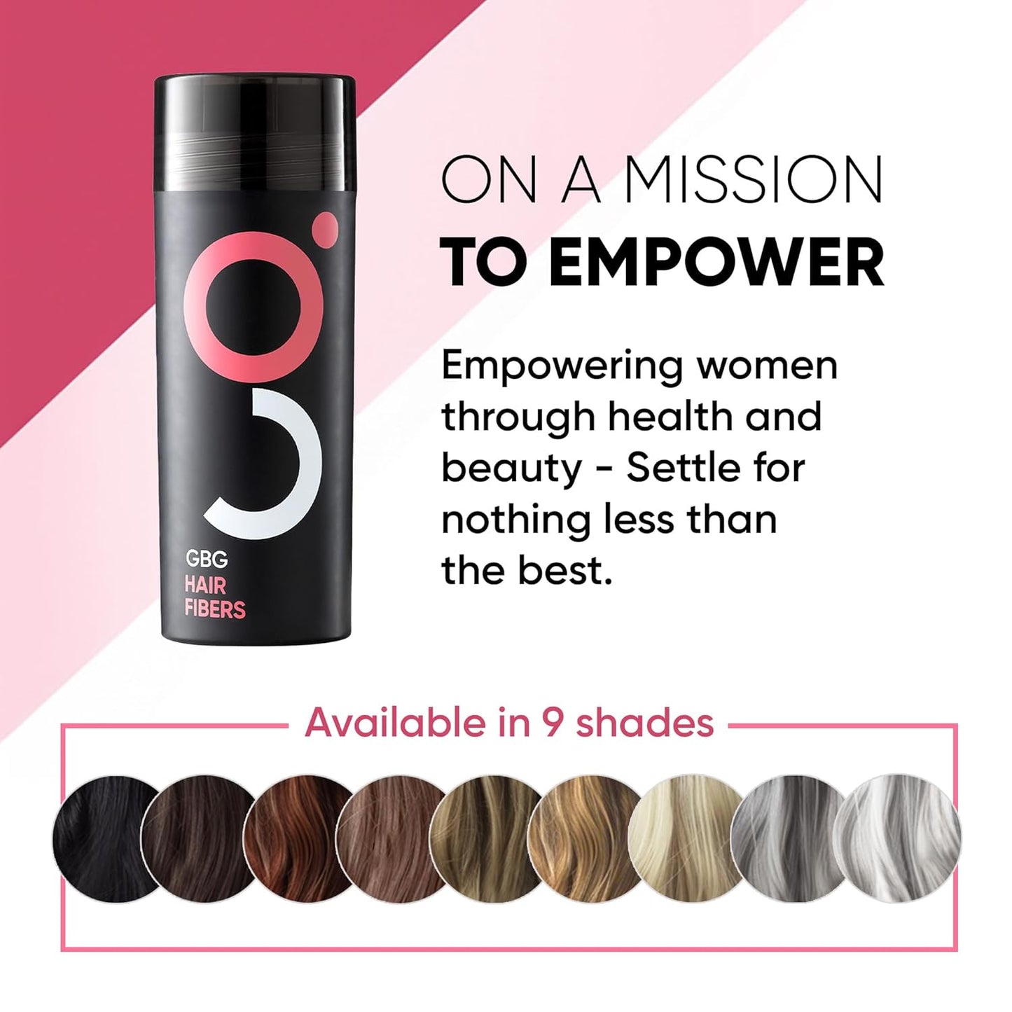 GBG Hair Fibers for Thinning Hair & Bald Spots (Dark Blonde) - 25g Bottle - Conceals Hair Loss - Instant Cover Up & Volume in 30 Seconds, Hair Powder for Women & Men - Cruelty Free