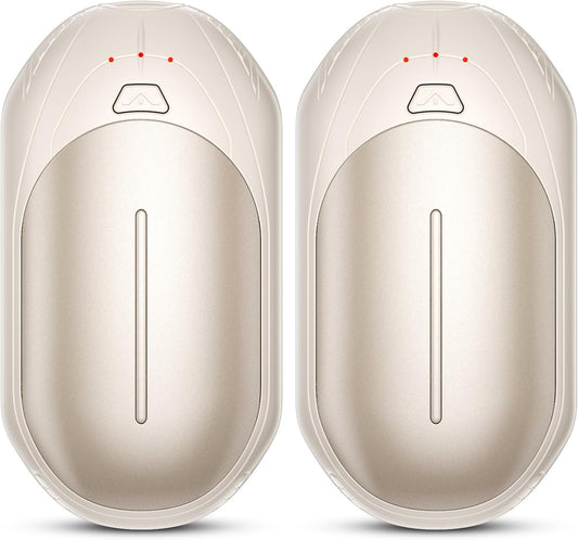 AI Hand Warmers Rechargeable 2 Pack, AI Smart Chips Electric Hand Warmers, 20Hrs Long Safe Heat, Portable Pocket Heater, Gifts for Christmas, Outdoor, Hunting, Golf, Camping Accessories