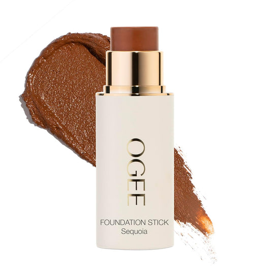 Ogee Sculpted Complexion Foundation Stick (Sequoia 13.5C - Deep Auburn, Copper Undertones) Full Coverage Foundation Makeup - Instantly Balance & Even Complexion - 70% Organic Ingredients