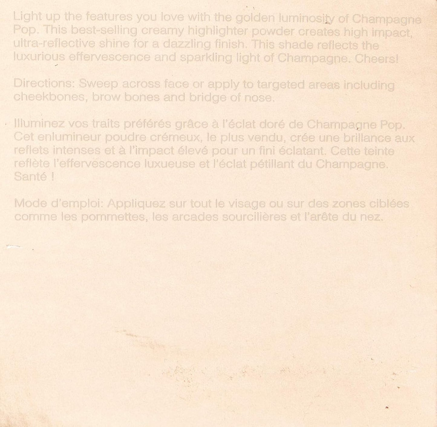 BECCA Shimmering Skin Perfector Pressed Highlighter, Champagne Pop for Women, Soft Gold with Peachy-Pink Pearl, 0.28 Oz