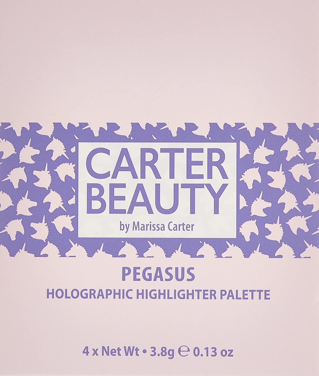 Carter Beauty Mini Highlighter Palette | Long Lasting Makeup | Shimmer & Matte Shades (Pegasus)