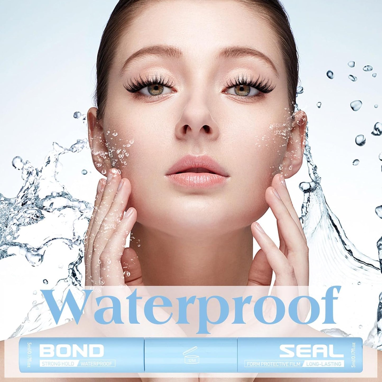 Lash Cluster Glue Waterproof Lash Glue Lashes Bond and Seal Clear Eyeash Glues for Lashes Extension Long Lasting Eyelash Adhesives by zanlufly