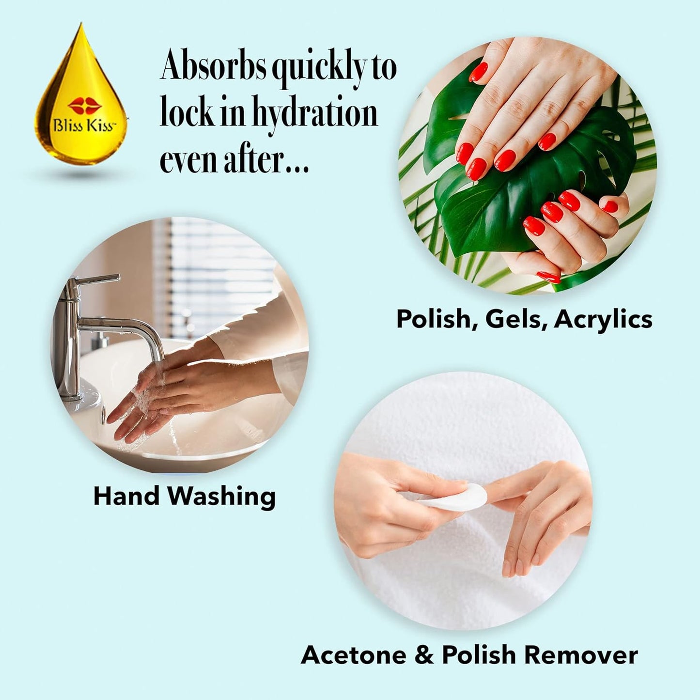 Bliss Kiss Refillable Cuticle Nail Oil Pen with Brush and Simply Pure Cuticle Oil for Nails 15 ml Bottle Bundle - Fragrance Free