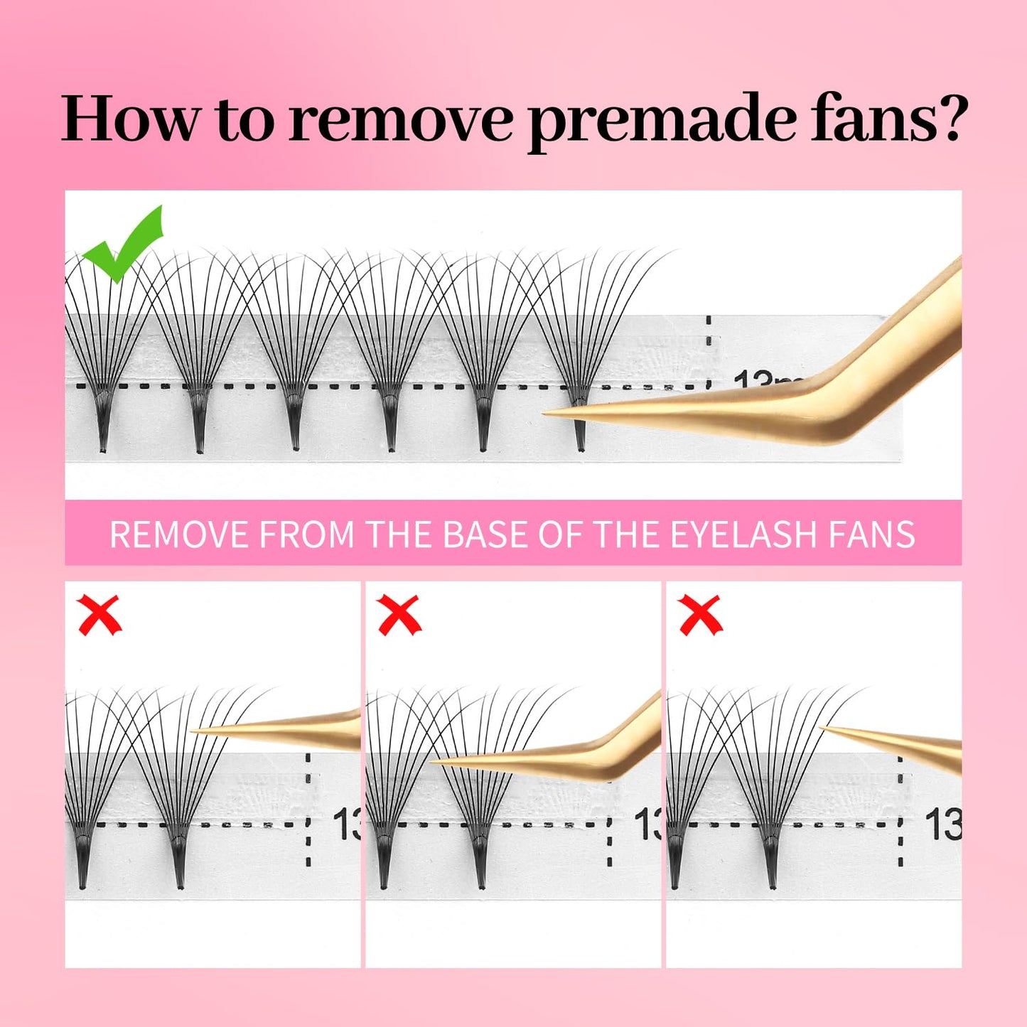 Premade Fans Eyelash Extensions 7D Volume Lash Extensions 0.07 Thickness Eyelash Extension D Curl Premade Lash Fans Mix 9-16mm Fluffy Soft Handmade Lash Fan Eyelashes(7D-0.07-D,9-16mm)