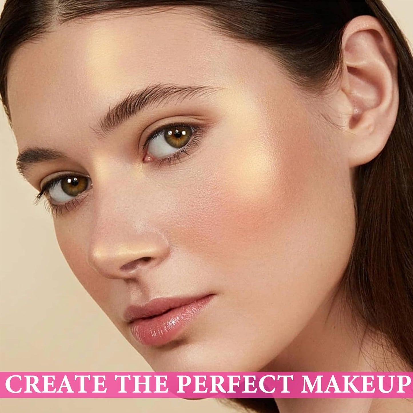 Cream Contour Stick,Shimmer Stick Long Lasting Non-greasy Cream Contour Bronzer Stick,Lightweight Concealer Waterproof Face Contouring Makeup Pen for Women(02#)