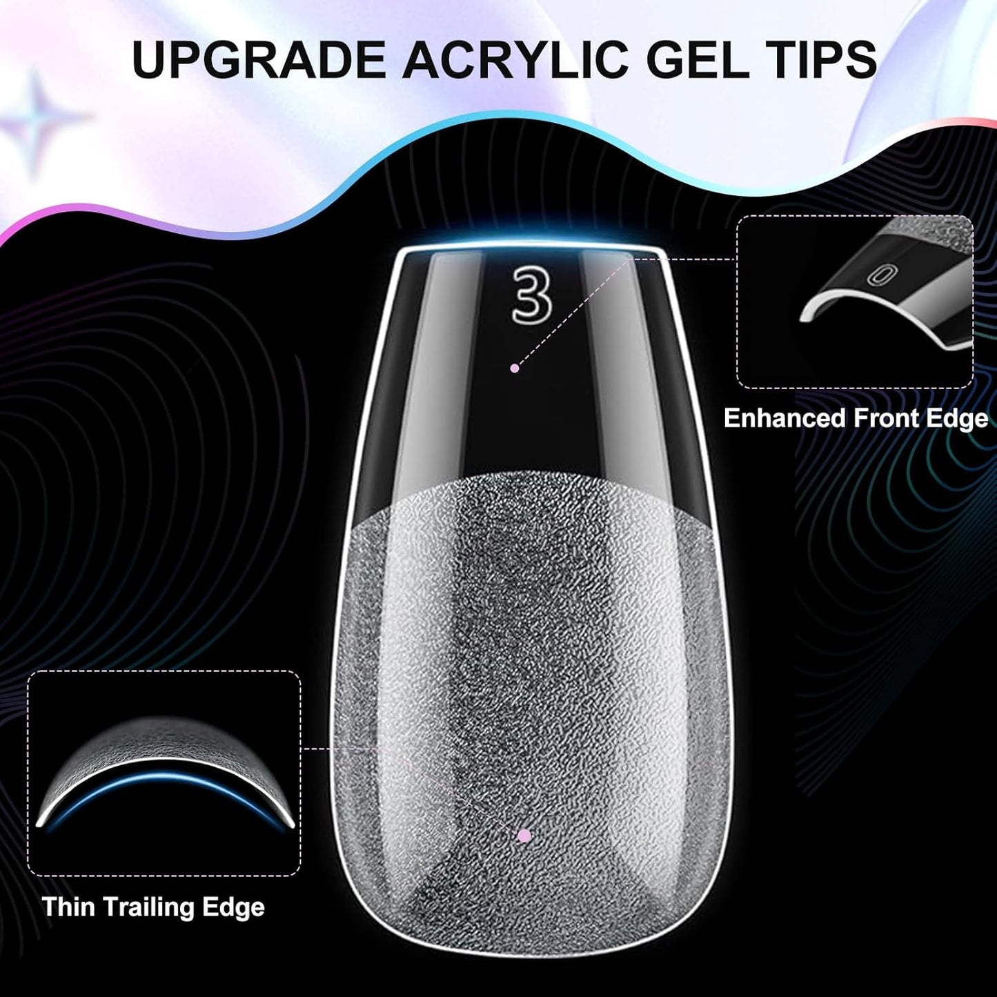 Short Coffin Nail Tips 240Pcs Short Coffin Soft Gel Nail Tips Half Matte Pre-Shape Press on Nails for Full Cover Acrylic False Nails Extension Home DIY Salon 12 Sizes Gelly Tips Fake Nails Tips