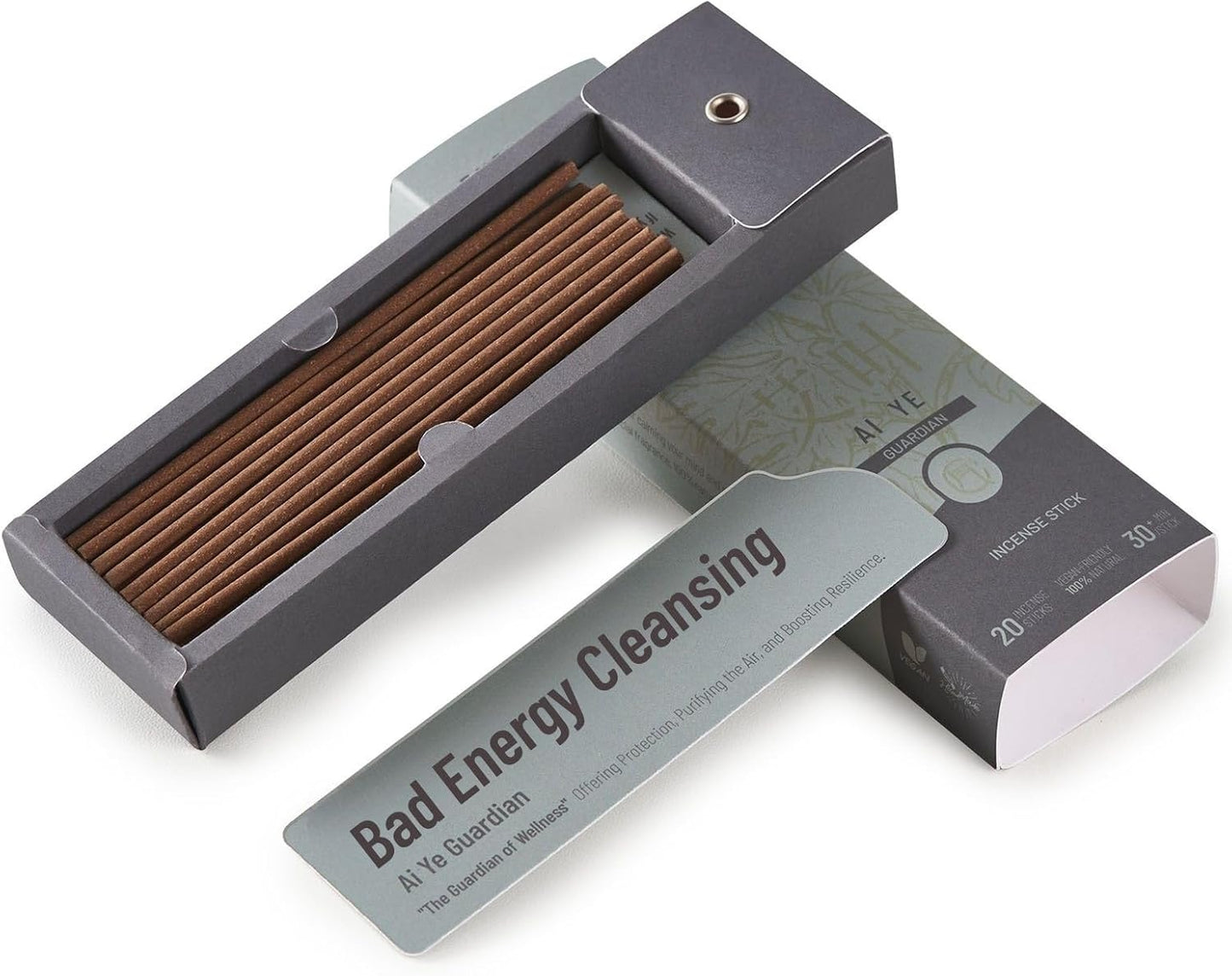 Bad Energy Cleansing Incense Sticks, Remove Bad Luck and Negative Energy, Fresh Air, Long Lasting, Woody Aroma, Stress Relief Gifts, for Meditation and Spiritual, Organic Incense, 20 Sticks