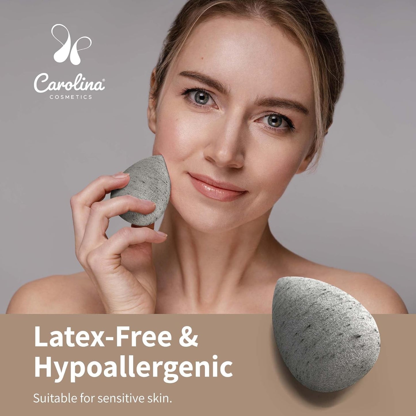 Beauty Blender, Plant-Based Makeup Sponge - Soft, Reusable, Latex-Free, Made with Coconut Husk Powder for Foundation & Concealer