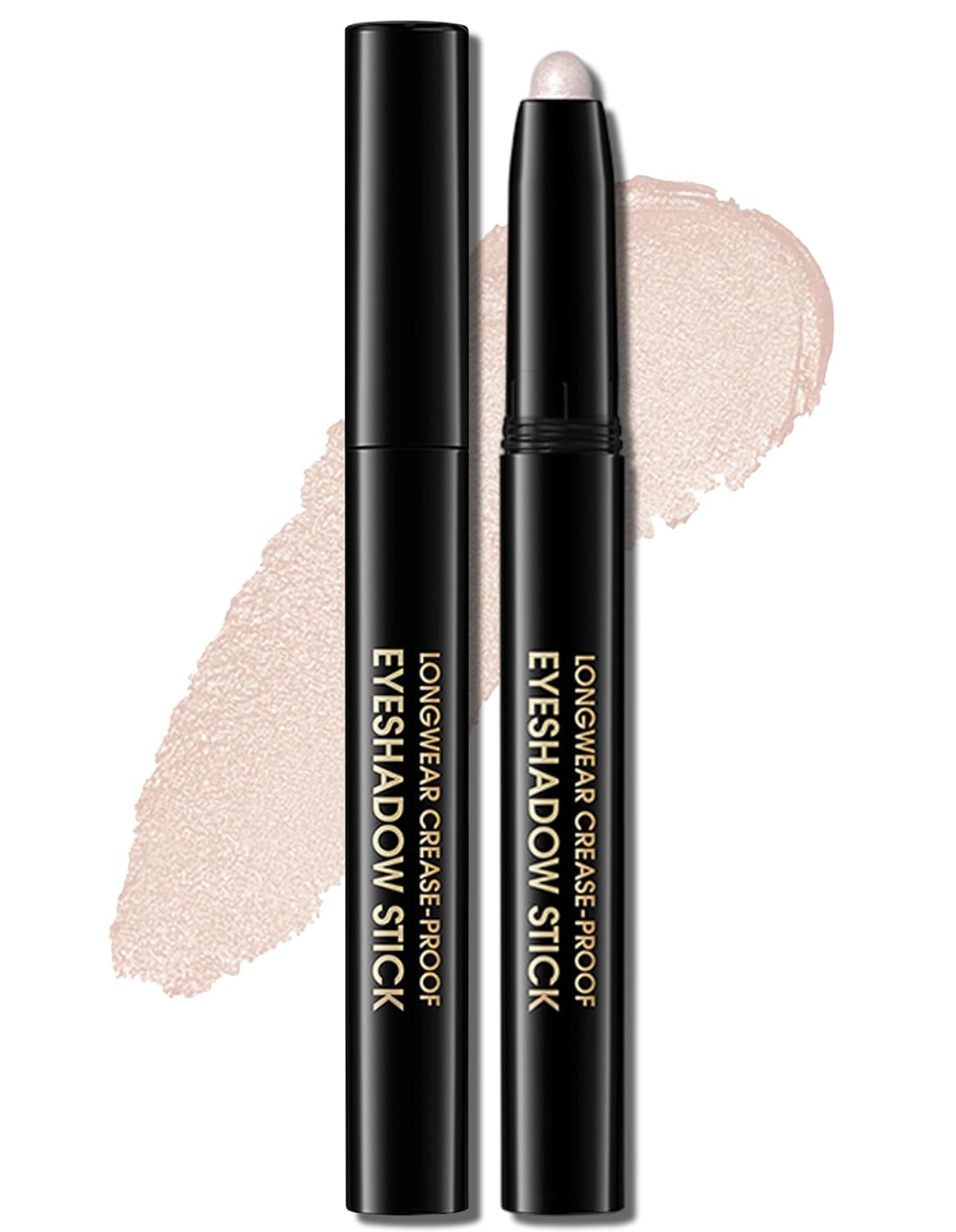 Erinde Waterproof Eyeshadow Stick, Cream Eye Shadow Stick, Long-Lasting, Crease-Proof, Cream to Powder Buildable & Blendable Eye Shadow Pencils Crayon, Vegan & Cruelty-Free, 06 Oyster