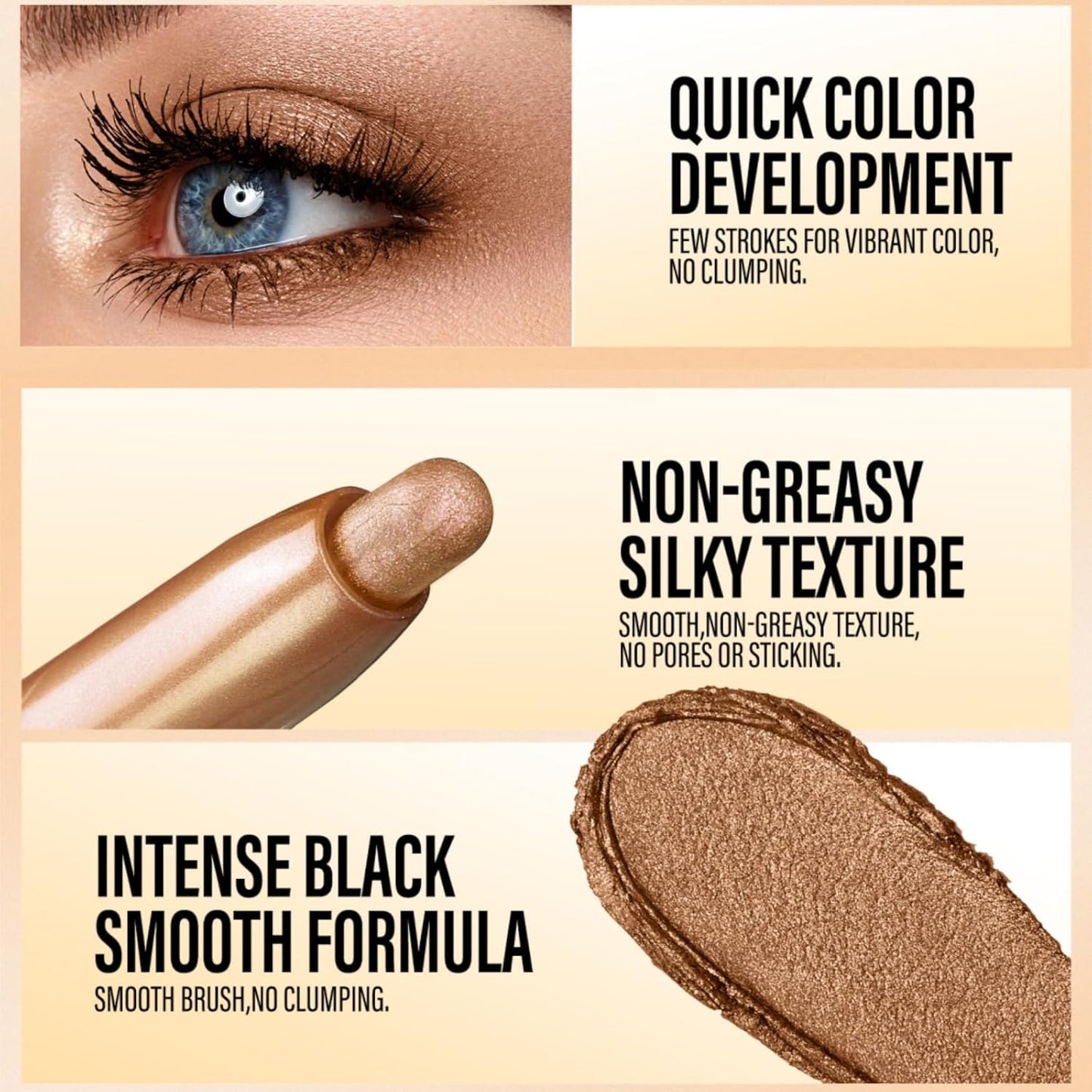 Jolilab Eyeshadow Stick Set, 2 Colors Matte Professional Bright-Colored Contouring and Highlight Stick, Cream Waterproof Long Lasting High Pigmented Eye Shadow. (2, 07+23)