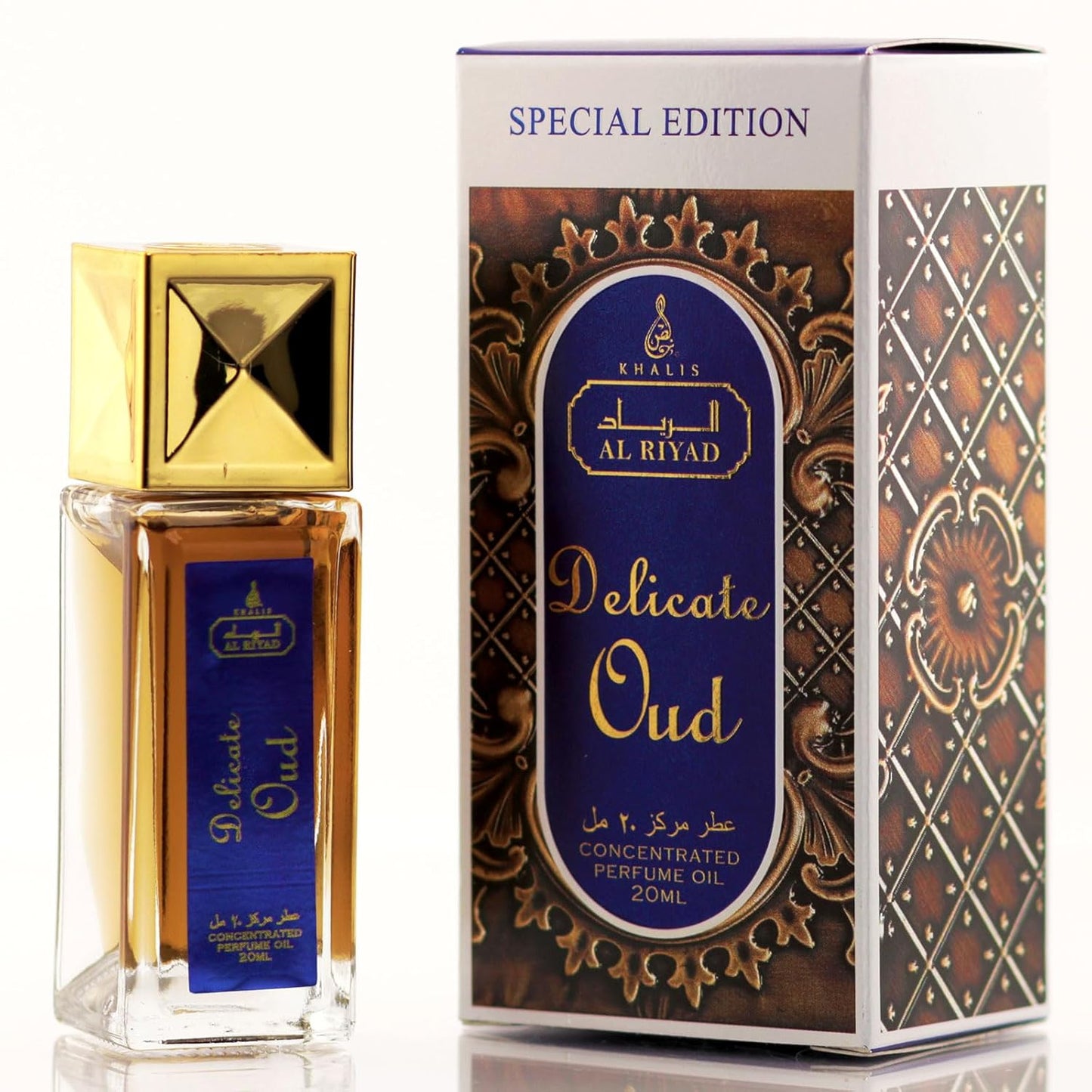 Maison d'Orient DELICATE OUD by ALRIYAD 20ML Oriental Woody Perfume Oil Roll-On - A Unisex Scent of Sophistication and Tradition. Travel Perfume Bottle. Travel Stuff