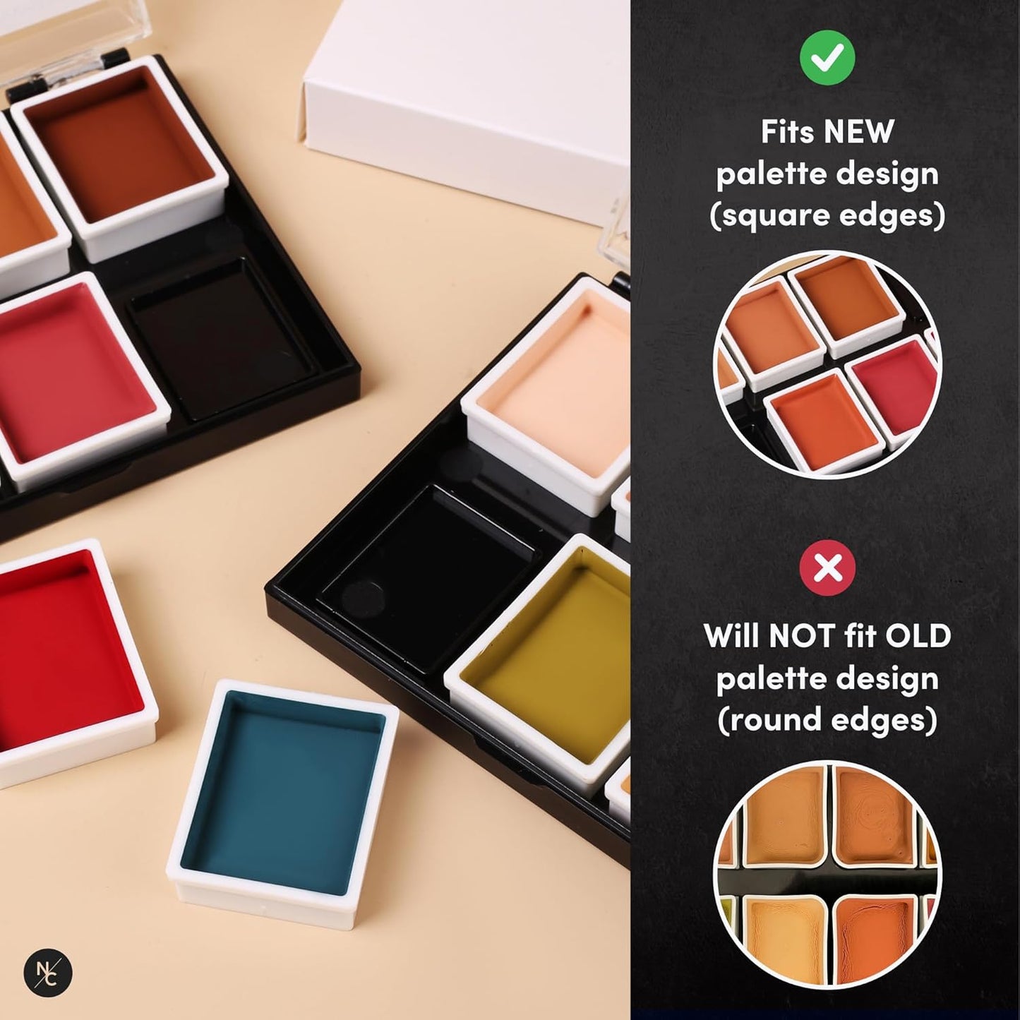 Alcohol Palette Refill Pans - FX Colors - Prime Rust Orange