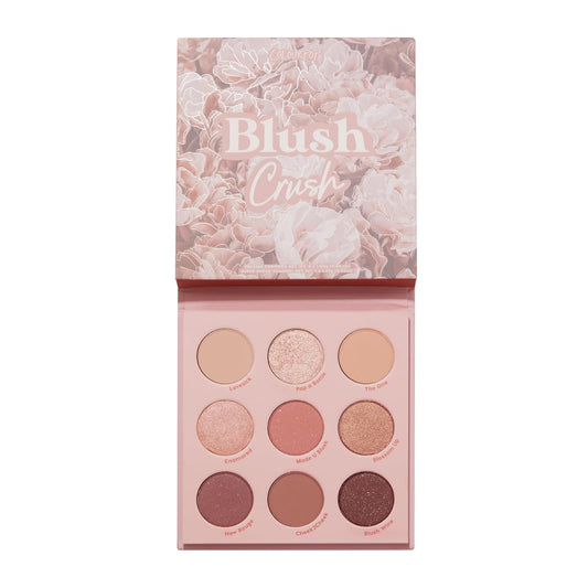 ColourPop Blush Crush Eyeshadow Palette - Brown, Gold & Pink Shadow Palette with Metallic and Matte Finishes - High-Pigment Eye Makeup with a Long-Wearing Formula (0.3 oz)