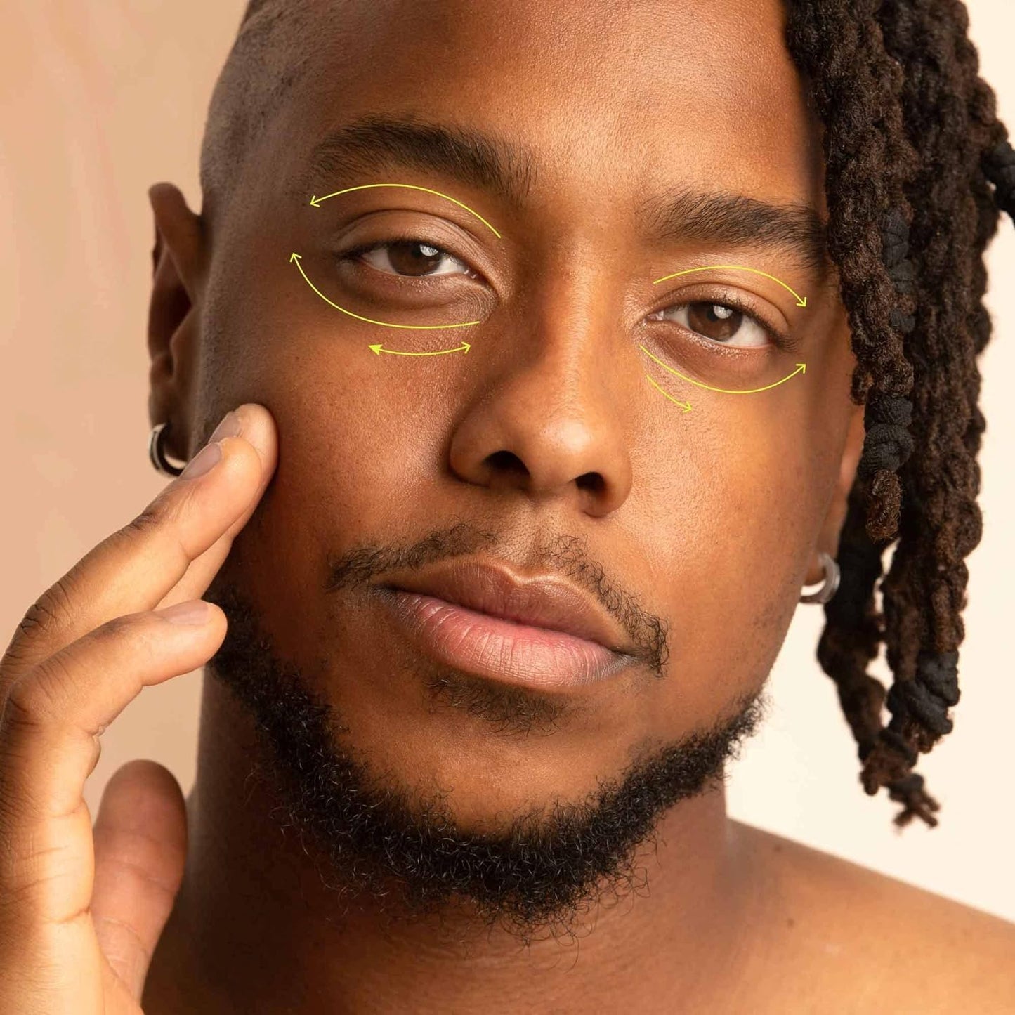 Bundle of ATTITUDE Oceanly Eye Cream Stick, EWG Verified, Plastic-free, Plant and Mineral-Based Ingredients, Vegan, PHYTO CALM, Unscented, 0.3 O + Face Cream Stick, PHYTO CALM, Unscented, 1 Oz