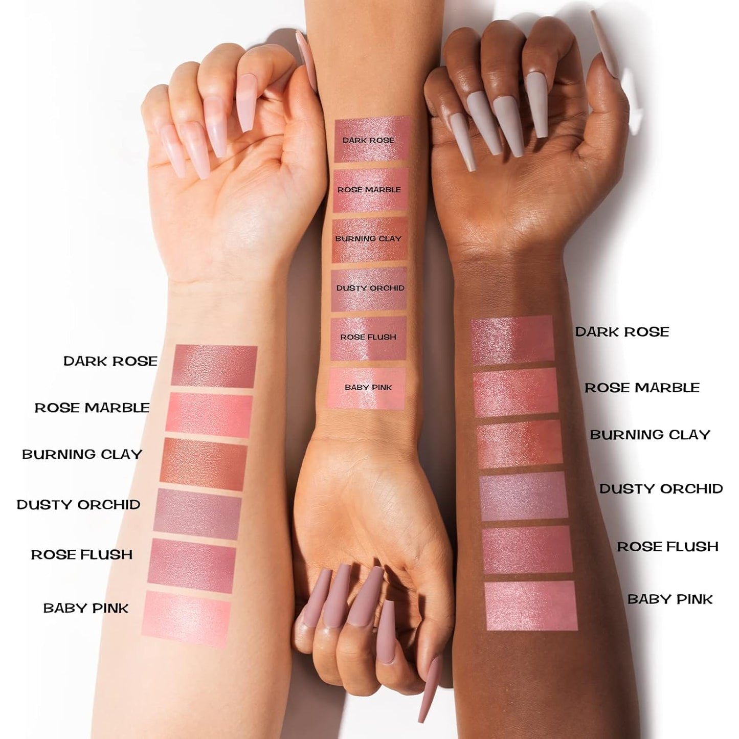 FOCALLURE Cream Blush Makeup,Buildable Blush Stick for Cheeks,Matte and Dewy Finish,Long Wearing,Easy Application,Lightweight Multi Stick,ROSE MARBLE