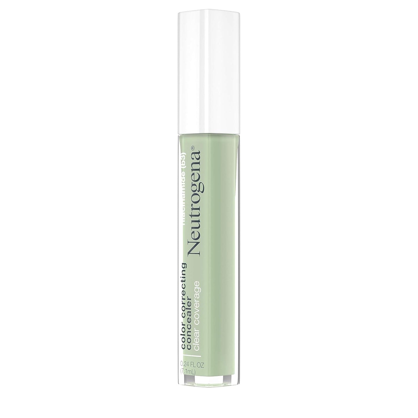 Neutrogena Clear Coverage Color Correcting Lightweight Face Concealer Makeup with Niacinamide & Green Pigment to Help Reduce Redness, 0.24 Fl Oz