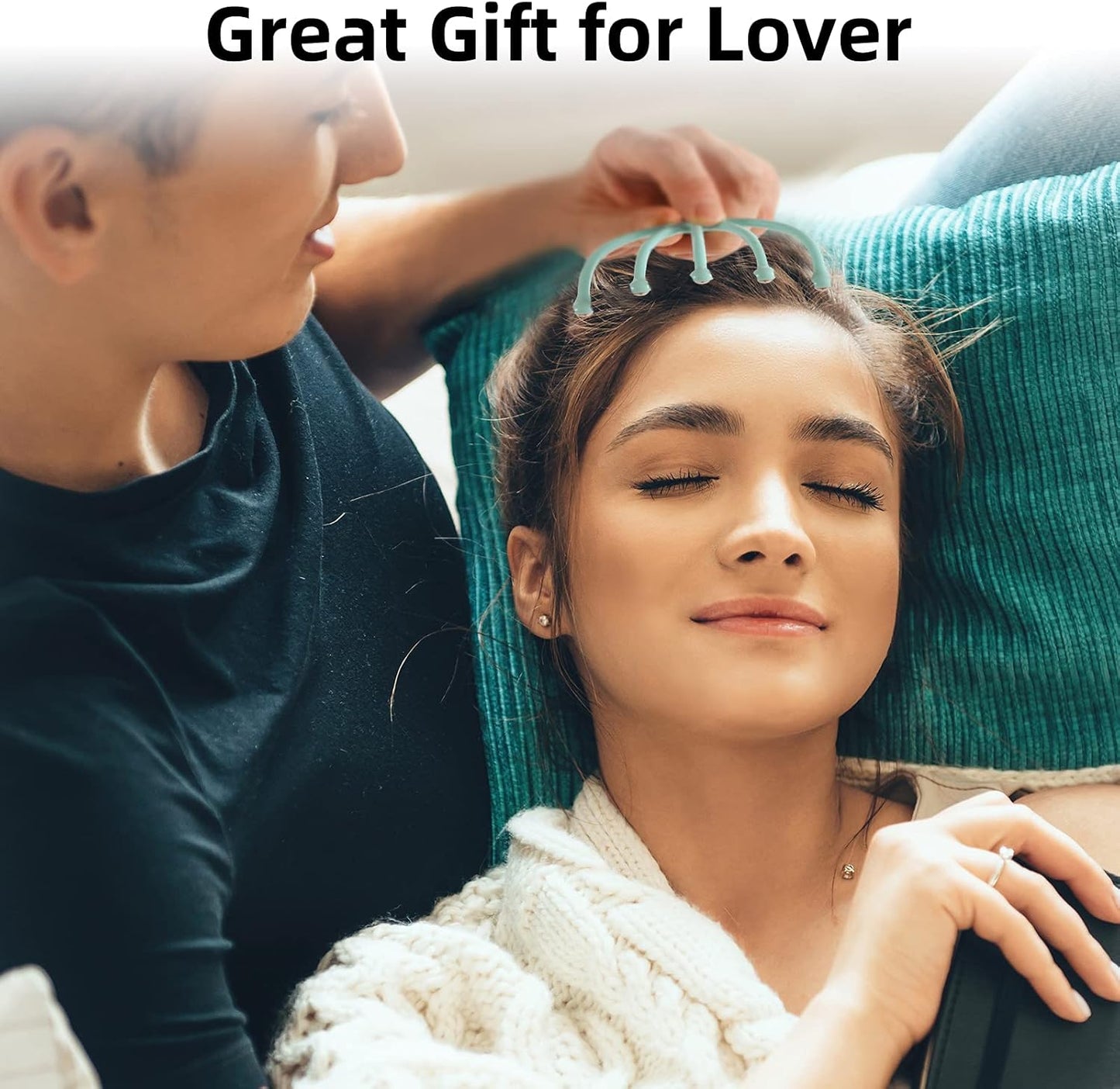 Scalp Massager,Handheld Claw Head Massager for Deep Relaxation & Stress Reduction in The Office Home SPA. Blue and Green(2-Pack)